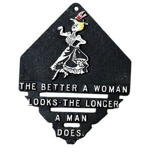 Wilton Cast Iron Trivet | Vintage Wall Decor | The Better A Woman Looks